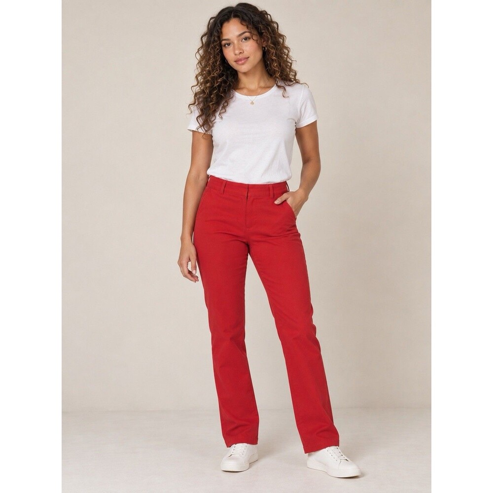 LOFT Outlet Skinny Ankle Red Pants Women’s Size 6 Career Dress Trousers